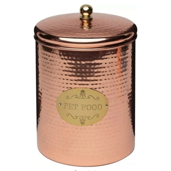 Amici Pet Copper Spaniel Treats Canister 104 Ounce Capacity - Picture 3 of 5
